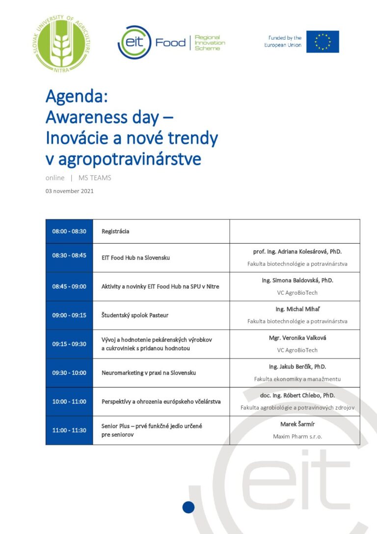 EIT Food RIS Agenda Awareness Day 2 SK 1 pdf